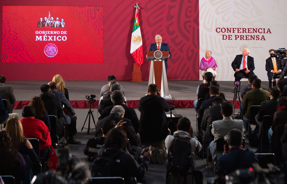 El presidente Andrés Manuel López Obrador en conferencia (Presidencia)
