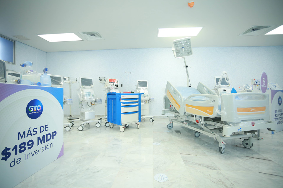 Entregan equipamiento médico ante Covid-19, en Guanajuato. Especial.
