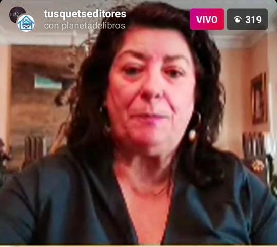 La autora durante su presentación virtual (Especial).