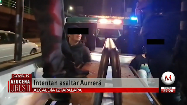 Roban Bodega Aurrerá en Iztapalapa; detienen a dos