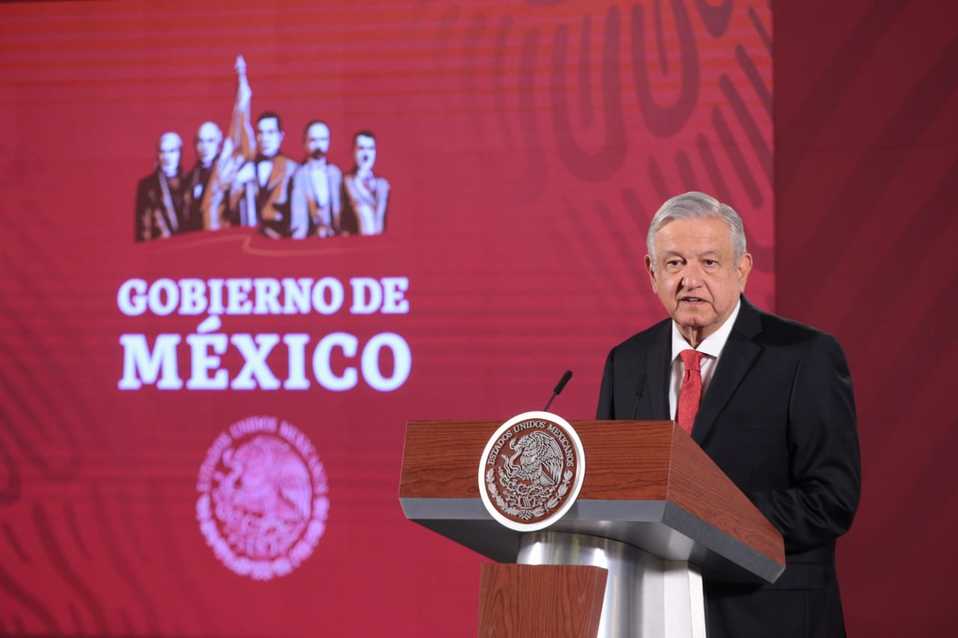 Conferencia de prensa matutina del presidente López Obrador. (Jesús Quintanar)