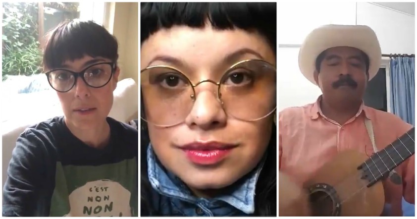 Amandititita, Cecilia Suárez y Zenén Zeferino se unieron a la iniciativa #QuédateEnCasa. (Especial)