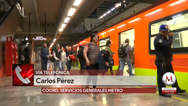 Entrevista, Carlos Pérez, coordinador de Servicios Generales del Metro. Sanean y desinfectan todos los días 316 trenes de este sistema