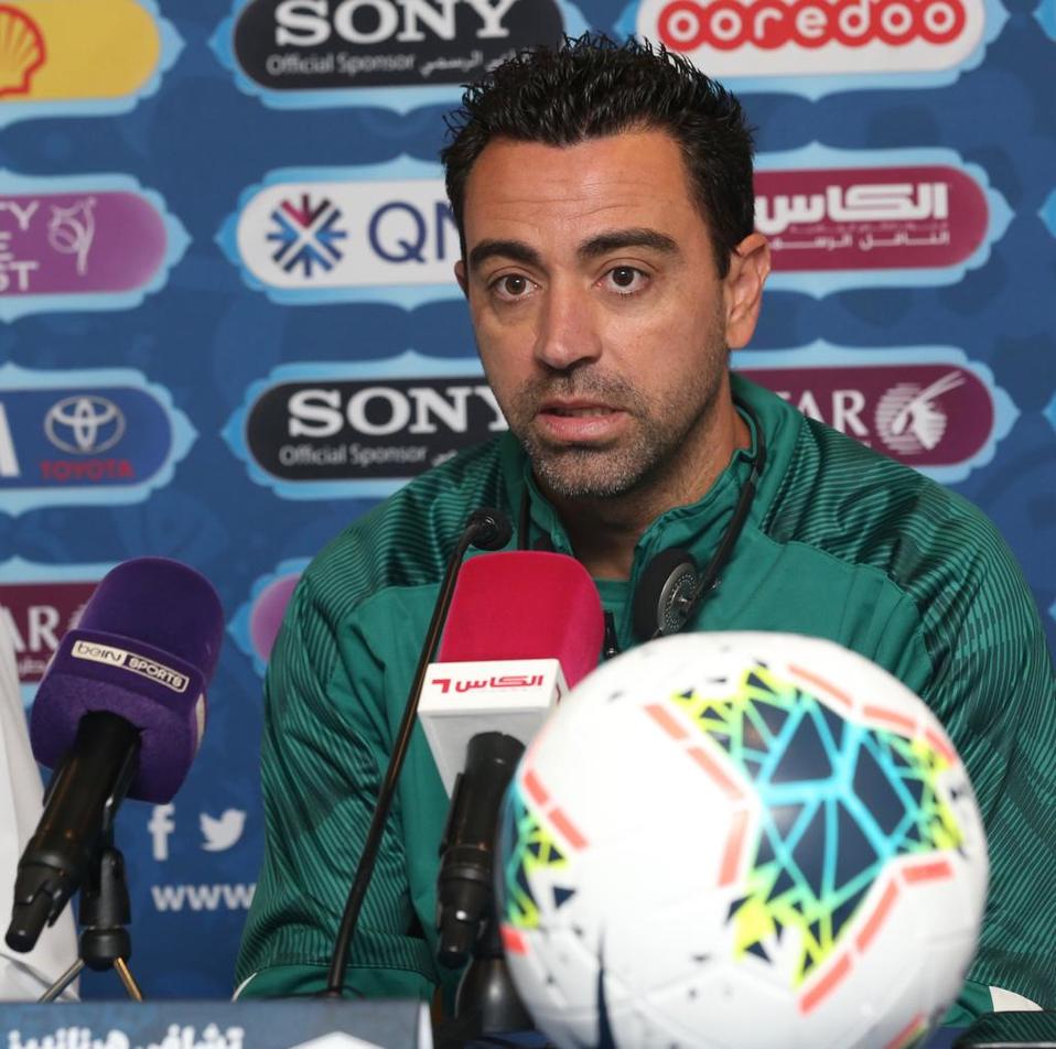 Xavi Hernández, entrenador del Al Sadd (Twitter @AlsaddSC)