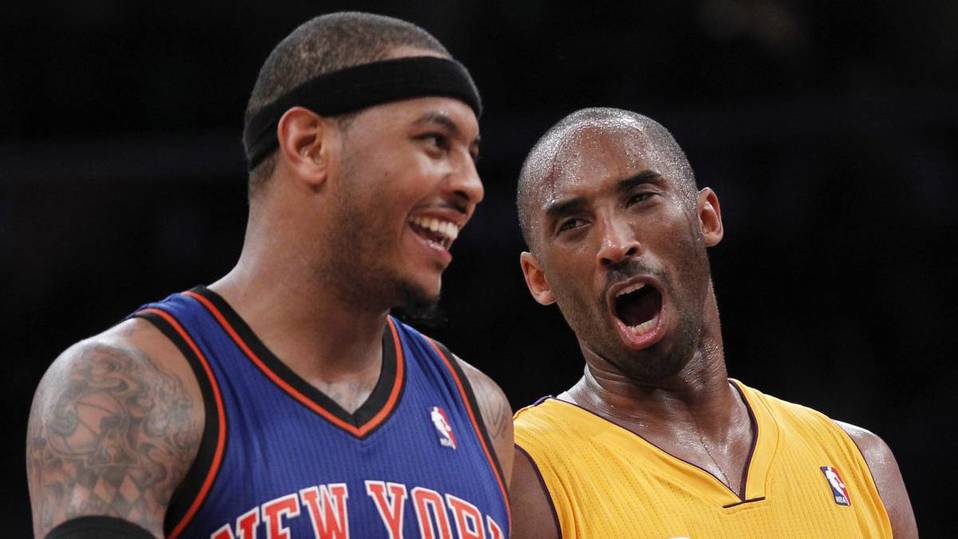 La anécdota de cómo Carmelo Anthony se ganó el respeto de Kobe Bryant (Reuters)