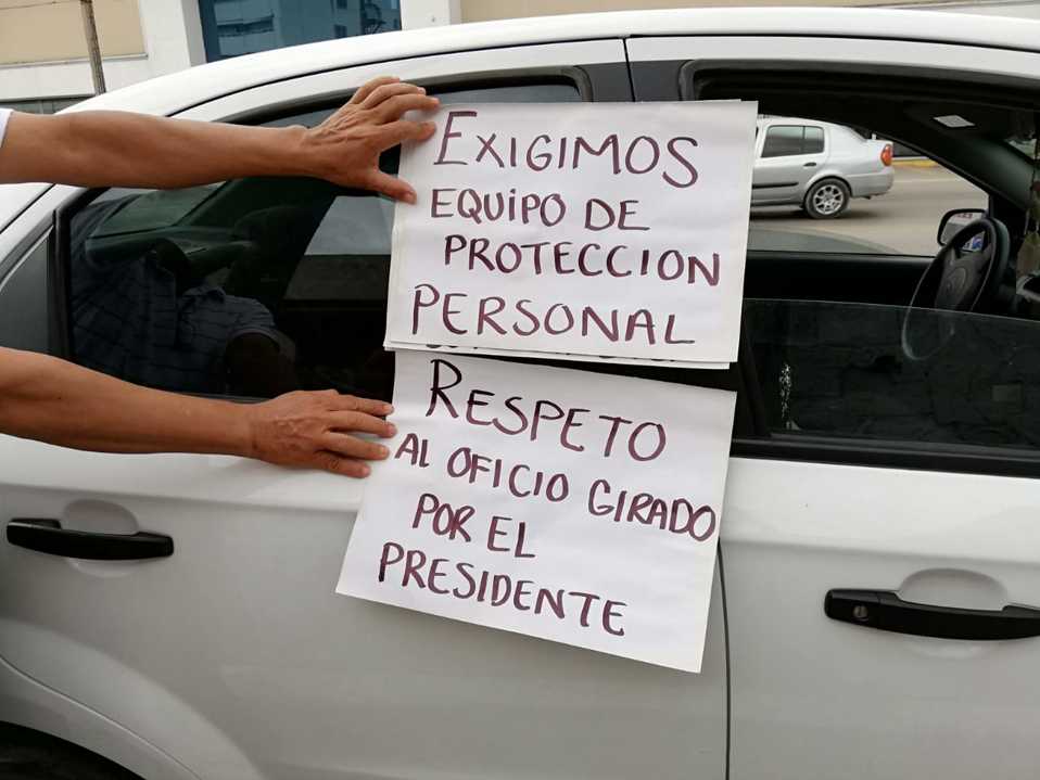 Coronavirus Tamaulipas. Enfermeras del ISSSTE protestan (Foto/ELDA LETICIA GUTIÉRREZ)