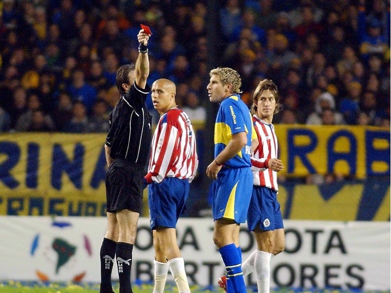 Bofo Bautista y Martín Palermo salieron expulsados aquella noche (Mexsport)