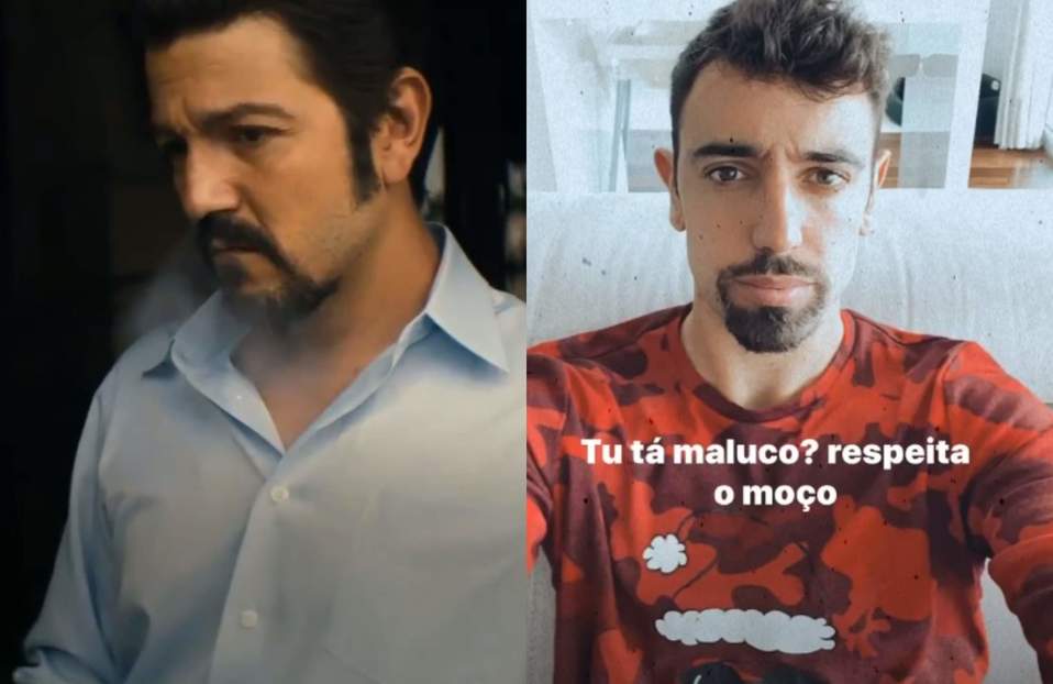 Diogo Dalot compara a Bruno Fernandes con Diego Luna (Twitter @NarcosNetflix / Instagram @ brunofernandes)