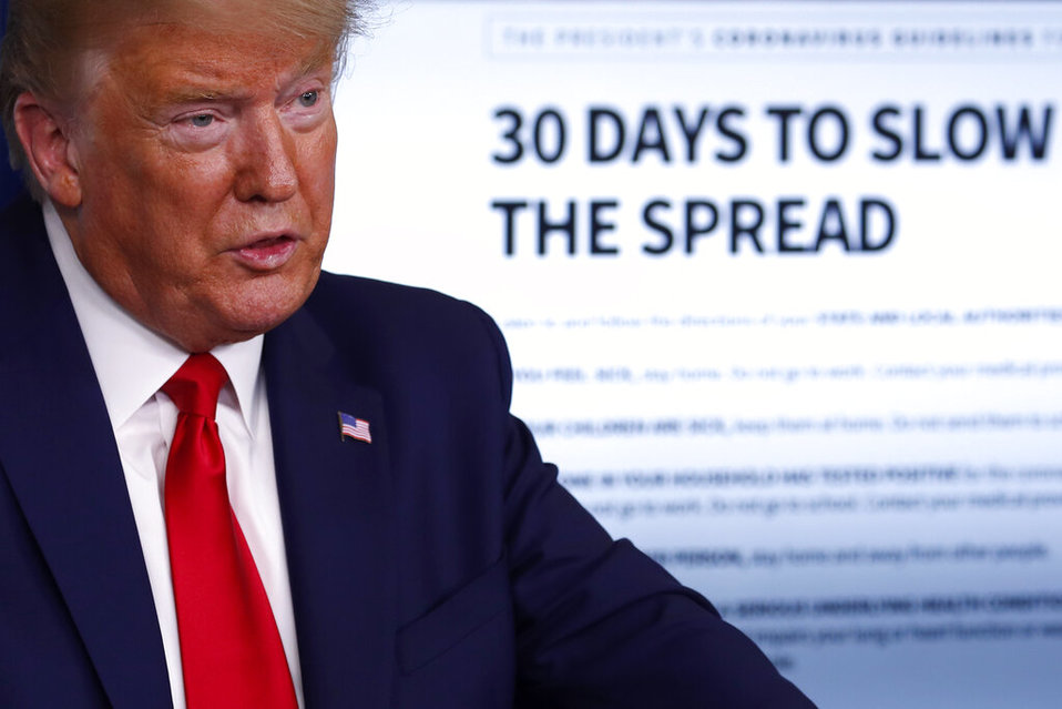 Donald Trump: Las siguientes dos semanas del Covid-19 serán "muy dolorosas". (AP)