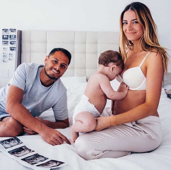Chicharito Hernández y Sarah Kohan serán padres por segunda ocasión (Instagram @ch14_)