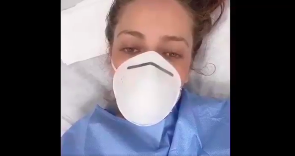 Jolette hospitalizada; tratan de evitar que presente una neumonía (Instagram).