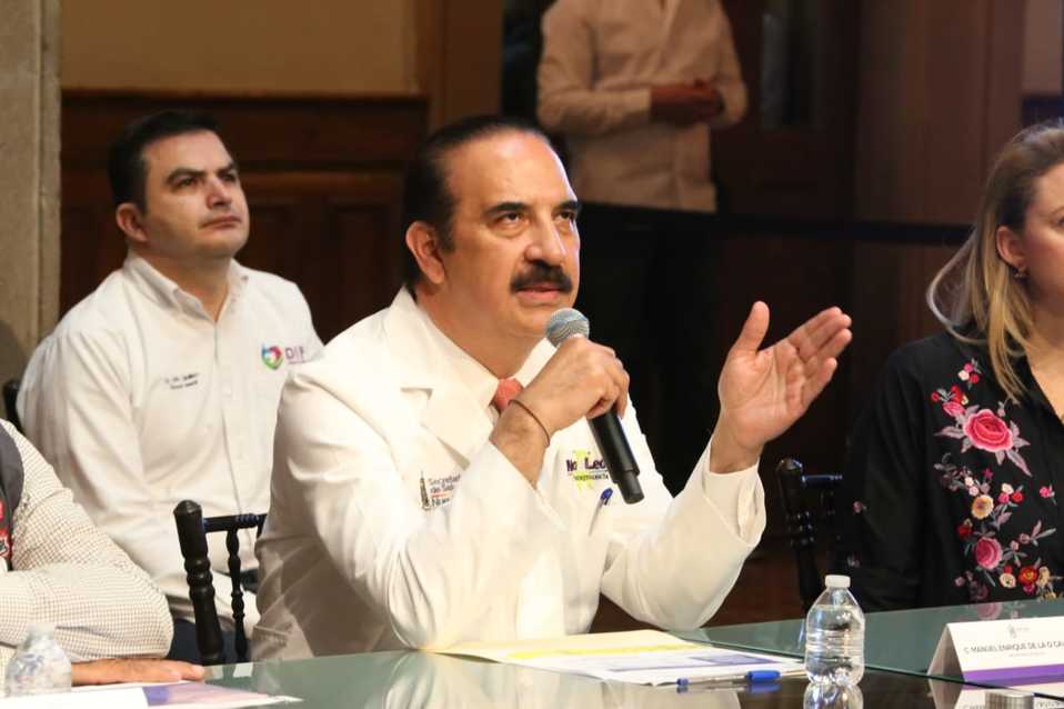 Manuel de la O Cavazos, secretario de Salud en Nuevo León. Foto: Raúl Palacios.
