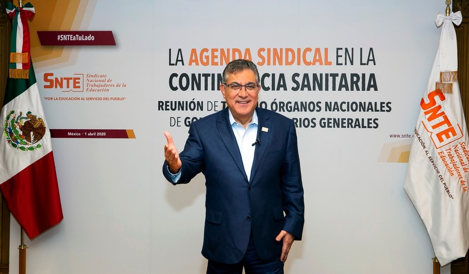 Pese a la emergencia sanitaria por Covid-19, el SNTE continua las negociaciones vía digital con la SEP. (Alma Paola Wong)