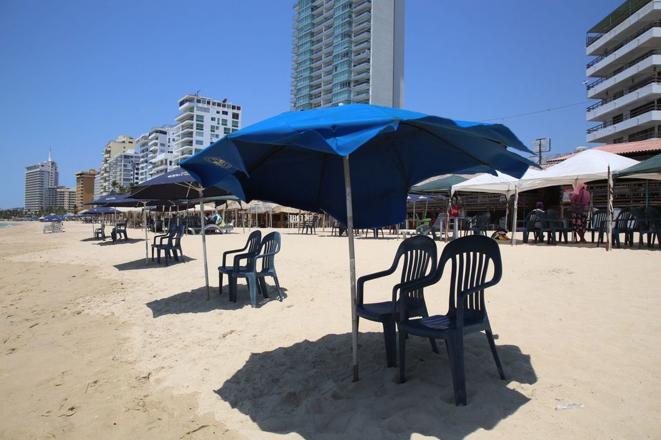 Cierran playas de Acapulco por Covid-19. | Cuartoscuro