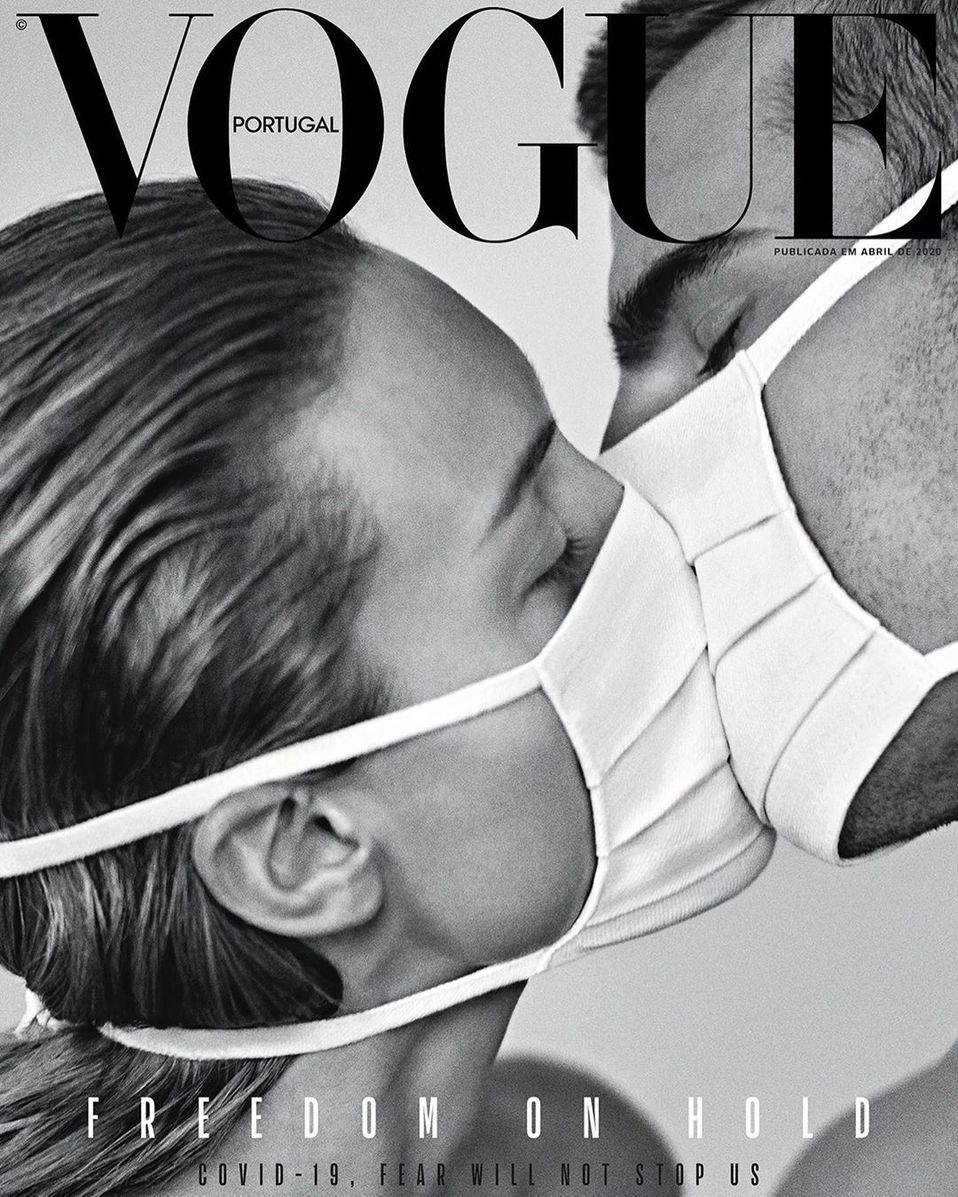 Una de las portadas de abril de Vogue Portugal (Instagram).