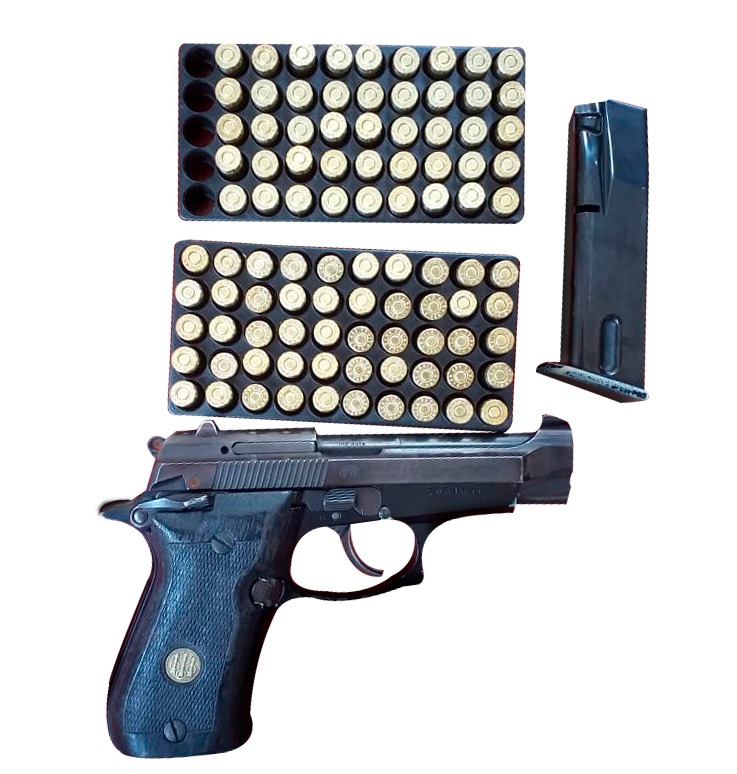 Armas confiscadas por la SSPH. (Cortesía)