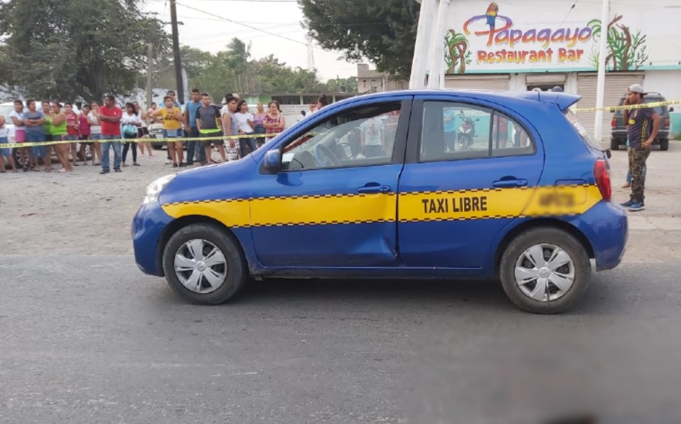 El responsable fue trasladado a  bordo de una patrulla de Fuerza Civil a la Fiscalía del Estado de Veracruz (Jaime Maya).
