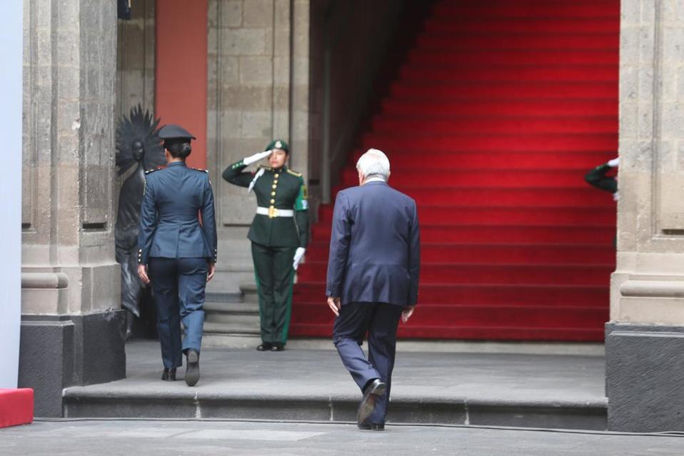 El presidente Andrés Manuel López Obrador rindió su quinto informe de gobierno. (Jorge Carballo)