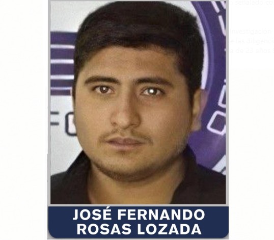José Fernando Rosas Lozada, responsable del homicidio de un hombre en 2017. (Especial)
