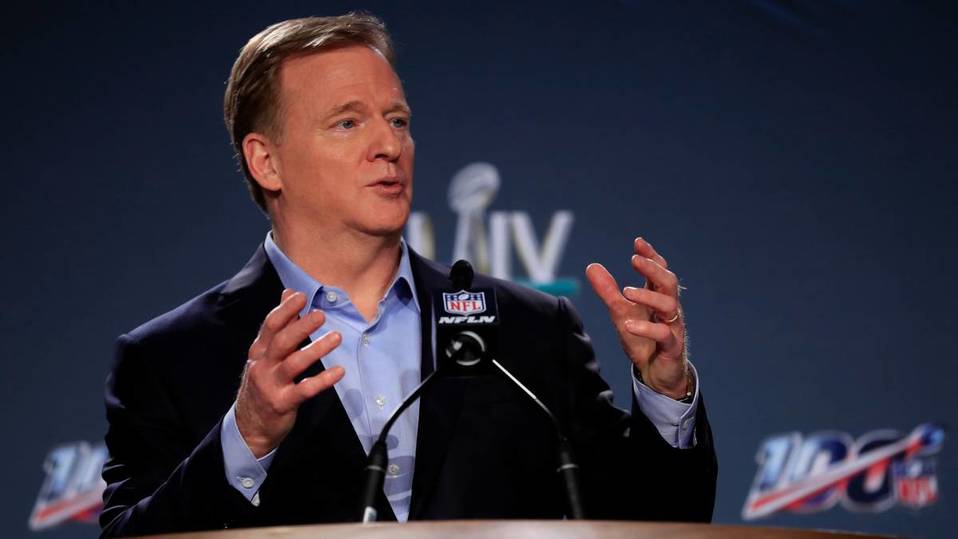 Roger Goodell, comisionado de la NFL (AFP)