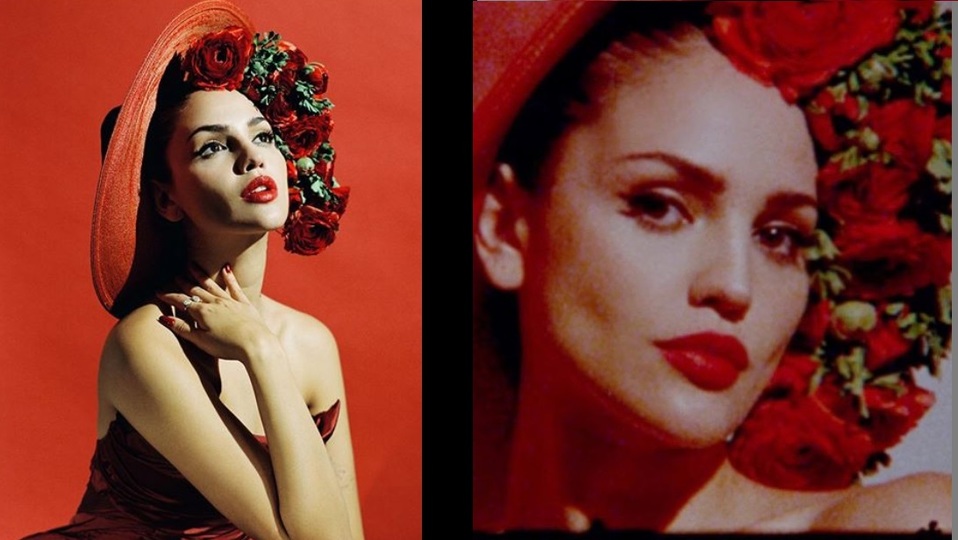 Eiza González aprovechó su tiempo en cuarentena para tomarse fotos. (Instagram)