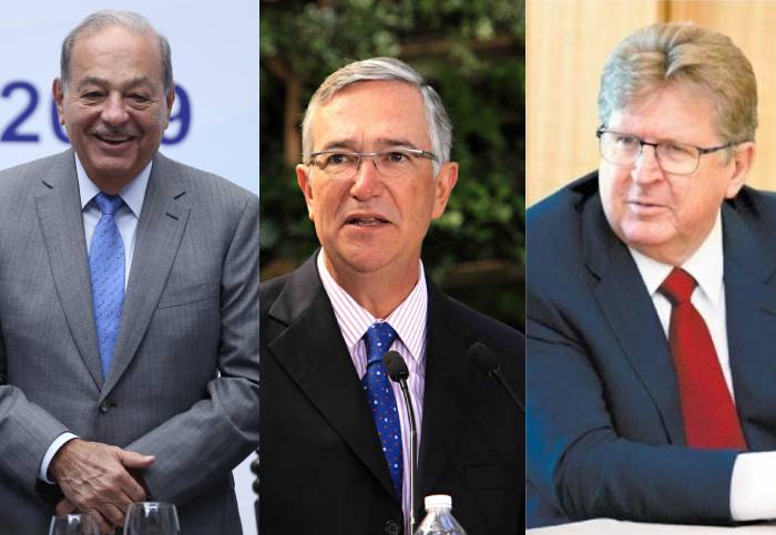 Carlos Slim, Ricardo Salinas Pliego y German Larrea, los mexicanos más ricos del mundo. Foto: (Especial)
