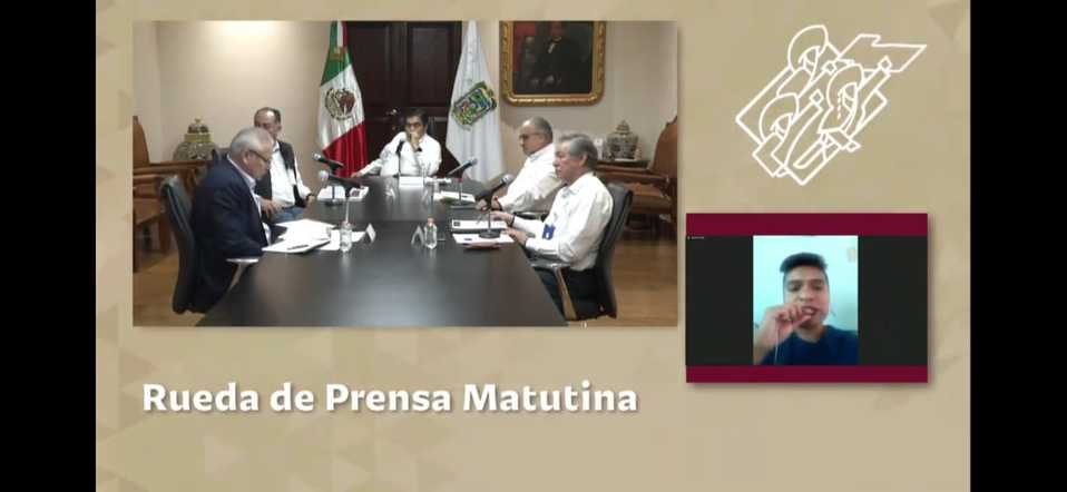 Rueda de prensa virtual. (Especial)