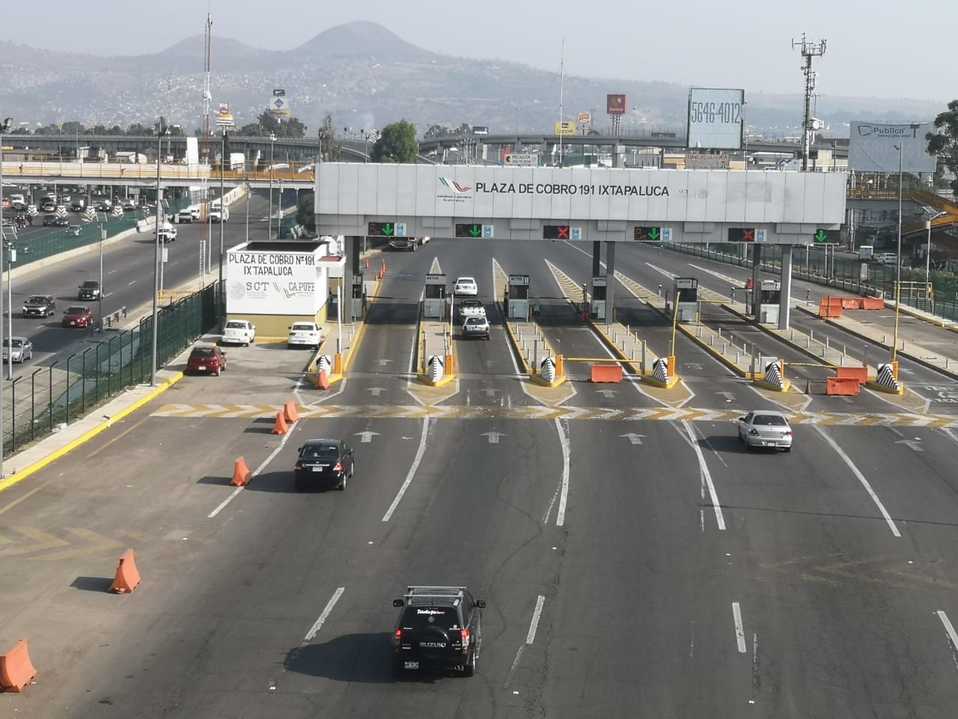Baja afluencia en autopista México-Puebla. (César Velazquez)