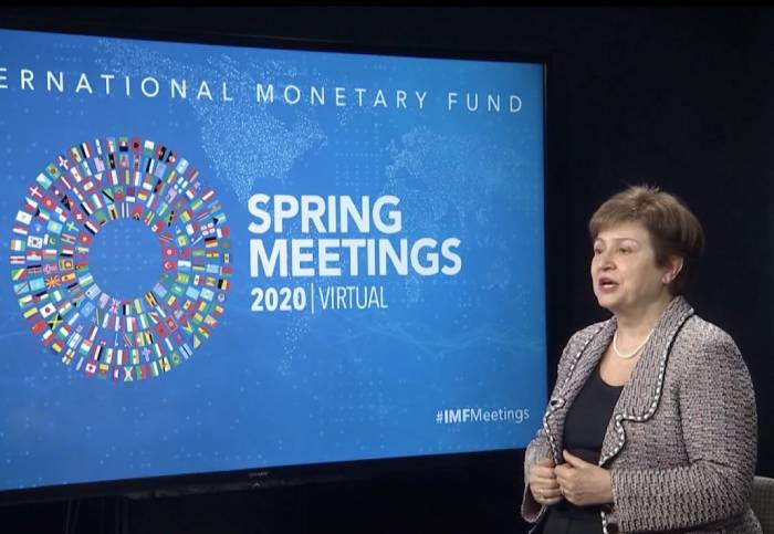 Kristalina Georgieva, directora del FMI, presentó el panorama de la economía mundial ante el covid-19.