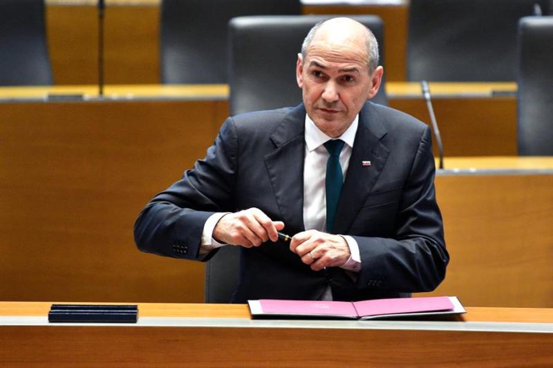 El primer ministro de Eslovenia, el conservador Janez Jansa. (EFE)