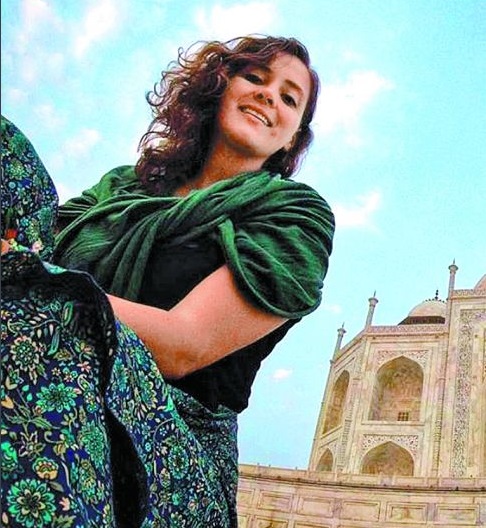 Susana en su estancia en Nueva Delhi. (Especial)