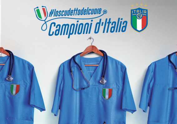 Federación Italiana de Futbol otorgará Scudetto del Corazón al personal médico (Twitter @azzurri)