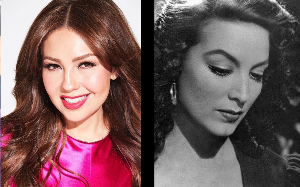 Thalia encarnó en un video a María Félix. (Instagram)