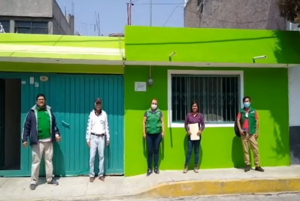 La Comisión para la Reconstrucción de la Ciudad de México apoyó en la entrega de las viviendas. (@Comision_CDMX)