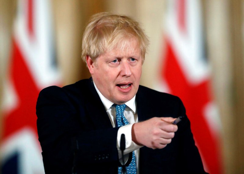 Johnson contrajo el covid-19 a fines de marzo. (AP)