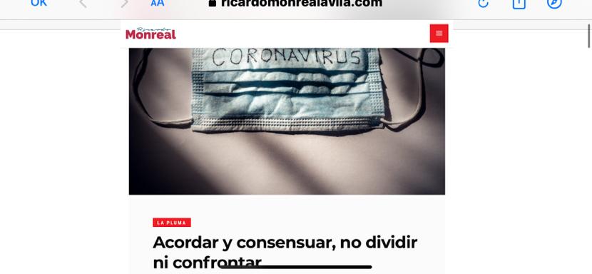 Monreal aseguró que las deudas del pasado fueron para beneficiar a unos cuantos
