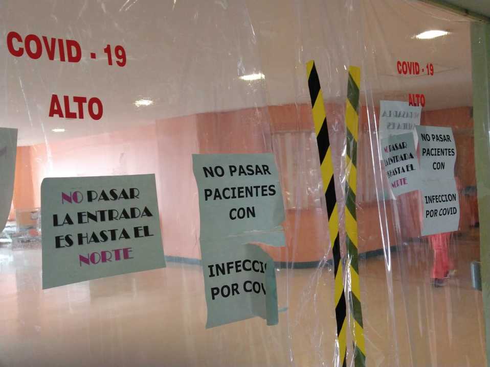 Zona de aislamiento del Regional 2 del IMSS (Adyr Corral)