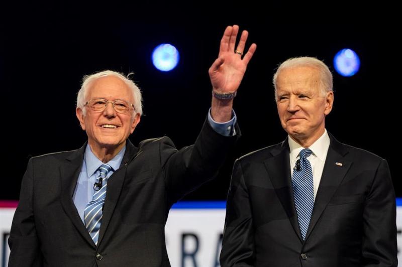 Bernies Sanders (Izq.) y Joe Biden. (EFE)