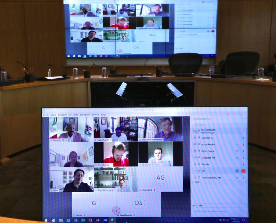 Reunión virtual de la Junta de Coordinación Política. (Especial)