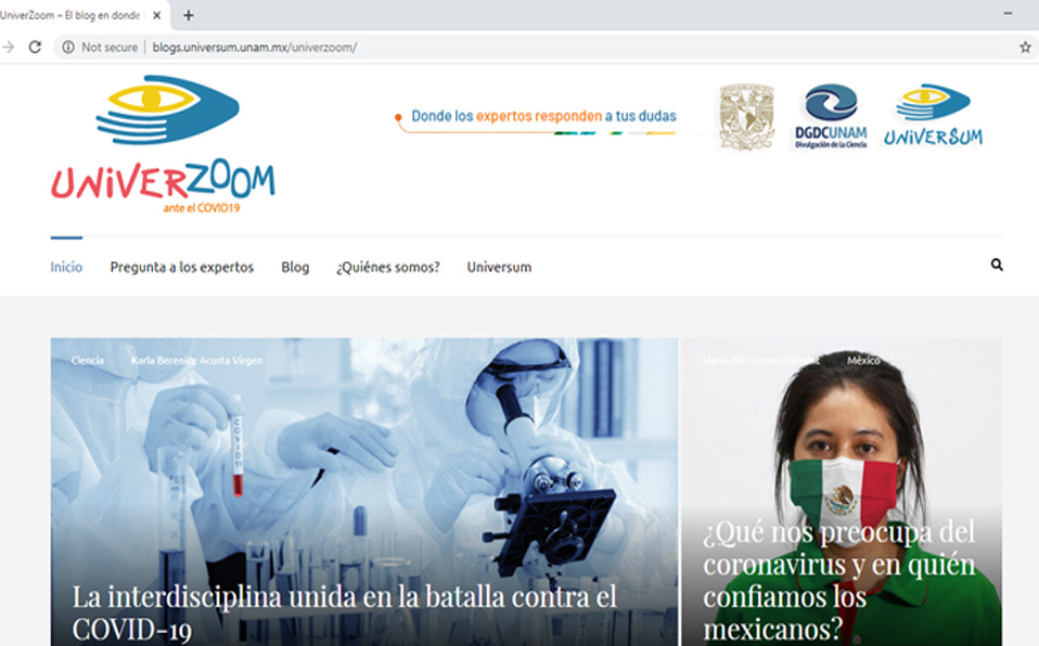 El blog cuenta con la participación de destacados especialistas que colocan datos confiables sobre el nuevo coronavirus covid-19. (Especial Univerzoom