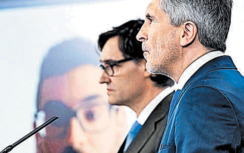 Los ministros de Sanidad y del Interior. (POOL)