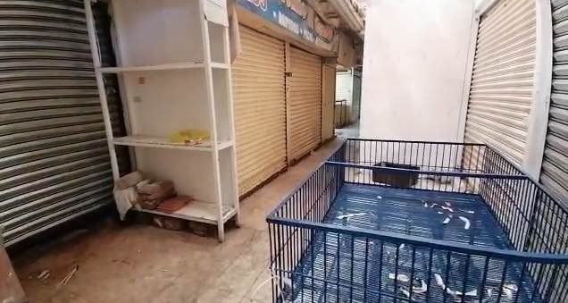 Mercado de Sonora fue cerrado por la contingencia del coronavirus. (Anwar Nájera)