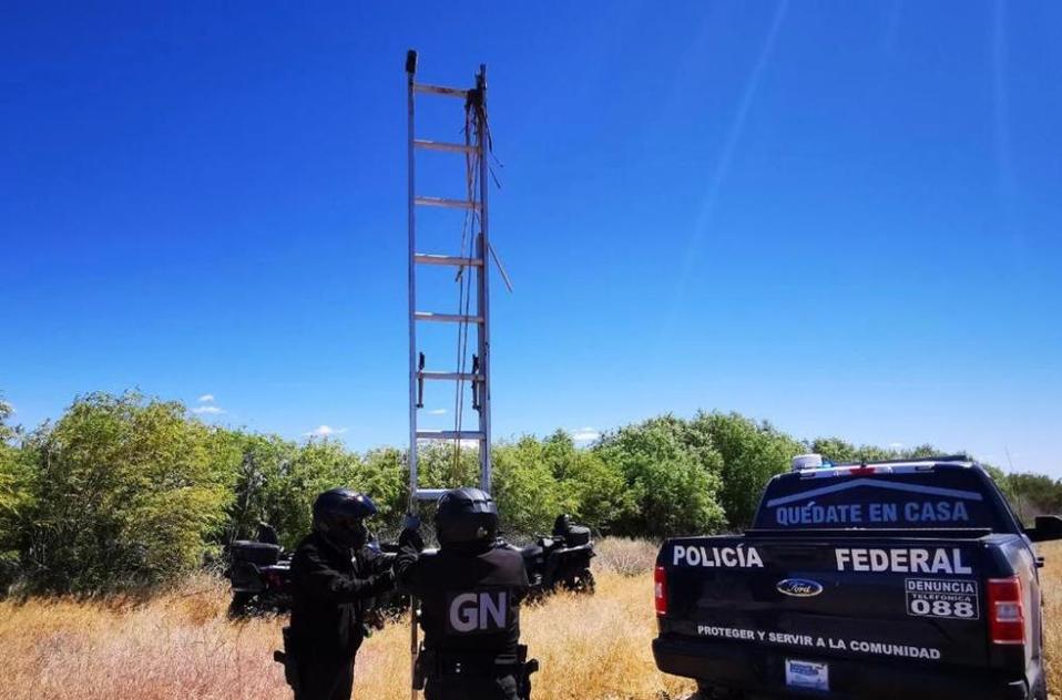 El retiro fue realizado por elemento de La Guardia Nacional de la Patrulla Fronteriza de El Paso, Texas.