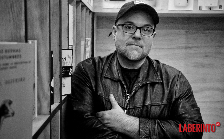 Antonio Ortuño, autor de El caníbal ilustrado. (Foto: Ángel Soto)