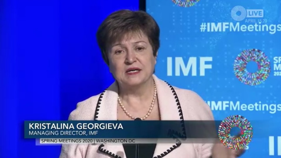 Kristalina Georgieva, directora gerente del FMI, ofreció una conferencia de prensa virtual. (@IMFNews)