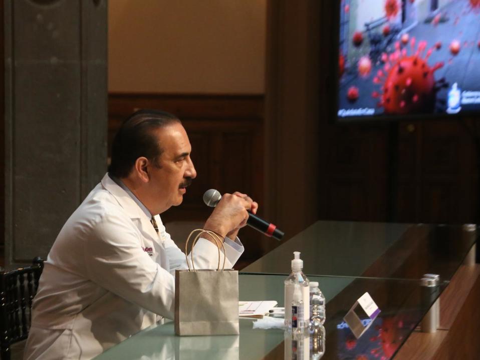 Manuel de la O Cavazos, secretario de Salud estatal. Foto: Raúl Palacios.