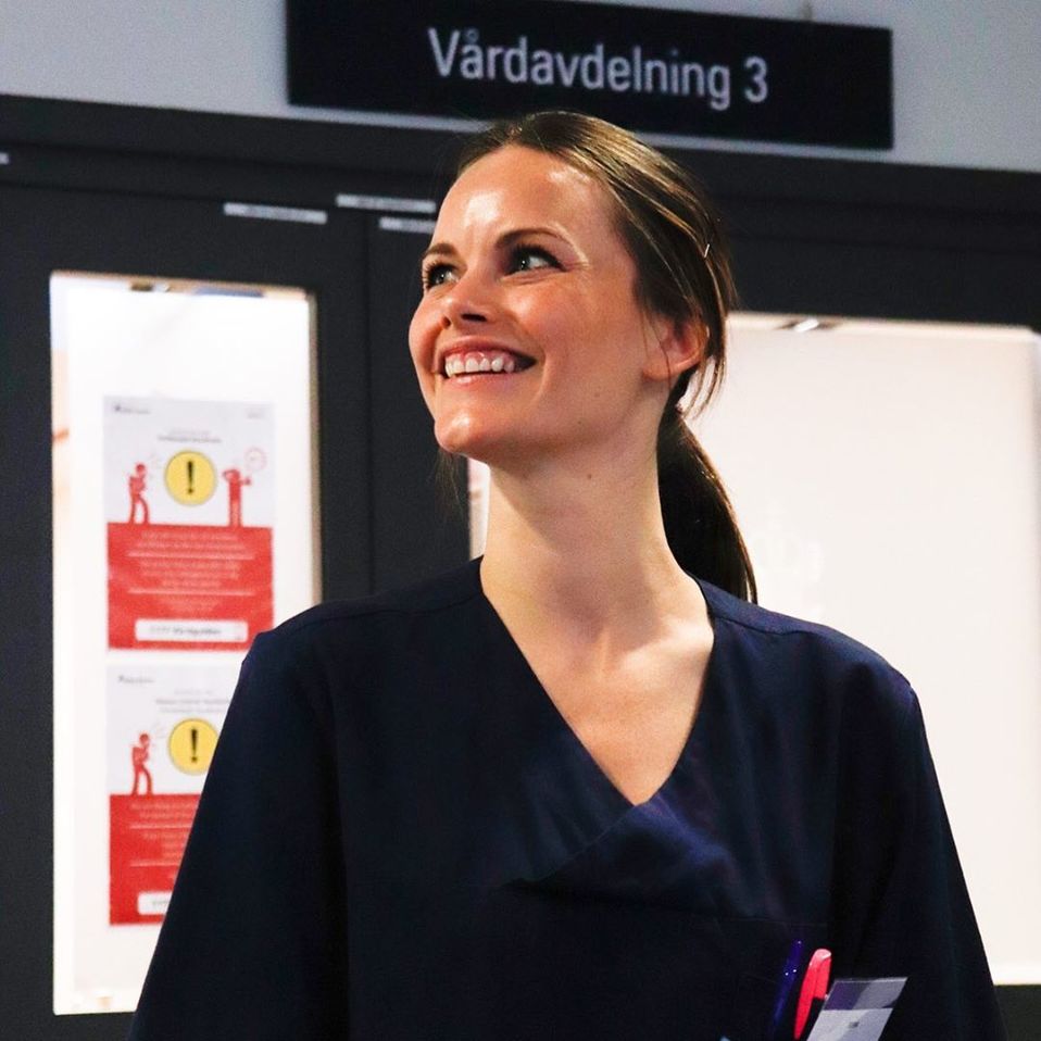 Sofía Hellqvist, la princesa sueca que ahora es enfermera por covid-19 (Instagram)