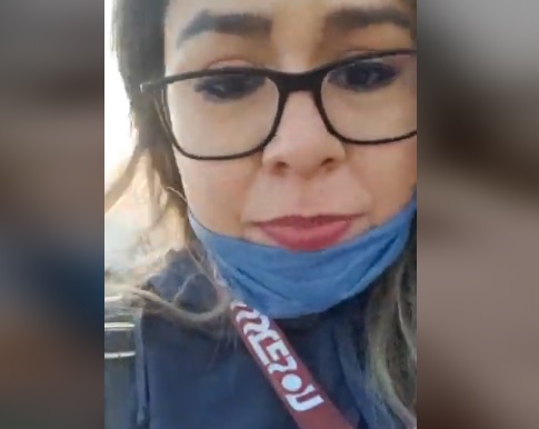 La trabajadora hizo público la denuncia en redes sociales. (Foto: Captura Facebook)