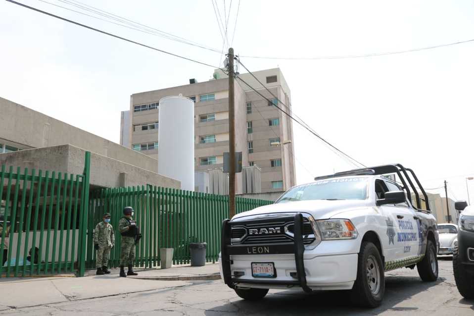 Guardia Nacional resguarda unidades Médicas en Guanajuato.