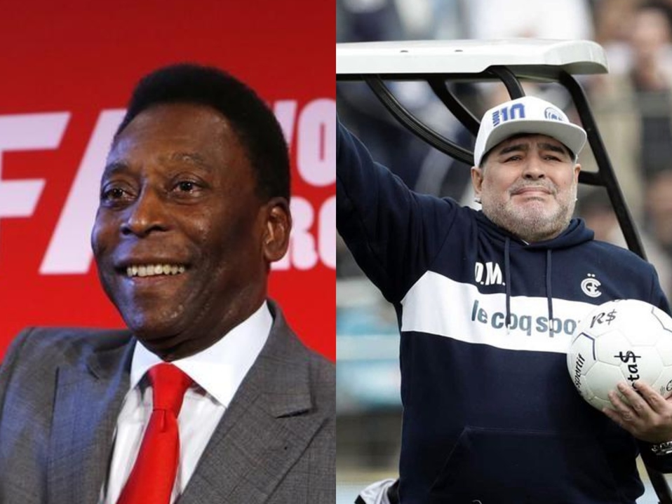 Pelé y Diego Maradona forman parte del video (Reuters/AFP)
